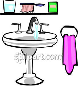 273x300 Cozy Bathroom Sink Clipart Mirror Cleaning Pencil And In Color
