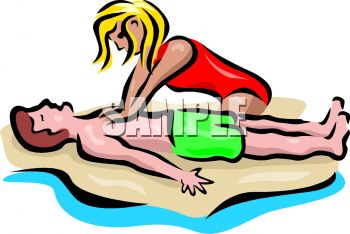 350x234 Royalty Free Clip Art Image Woman Performing Cpr On A Man