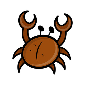 297x300 Cartoon Crab Illustration Royalty Free Stock Image