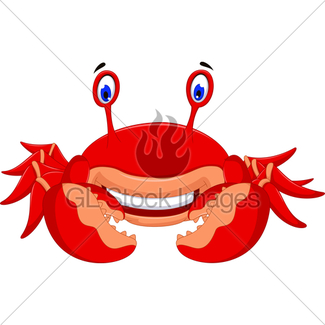325x325 Cartoon Cute Crab Gl Stock Images