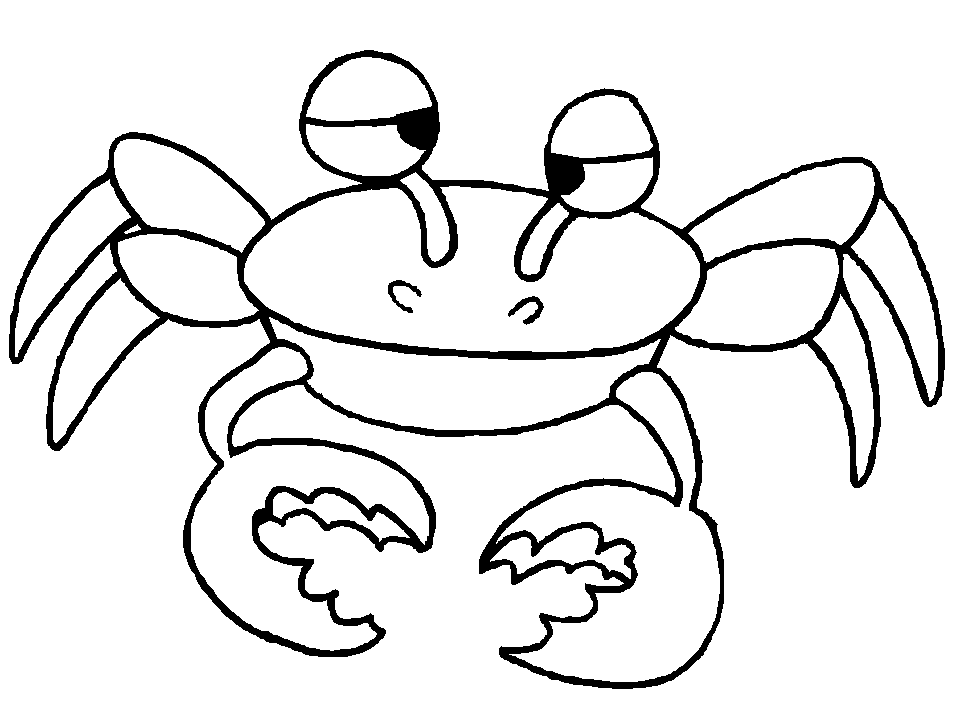 957x718 Crab Black And White Cartoon Crab Free Download Clip Art