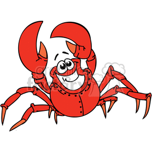 300x300 Royalty Free Silly Fat Red Crab 377271 Vector Clip Art Image