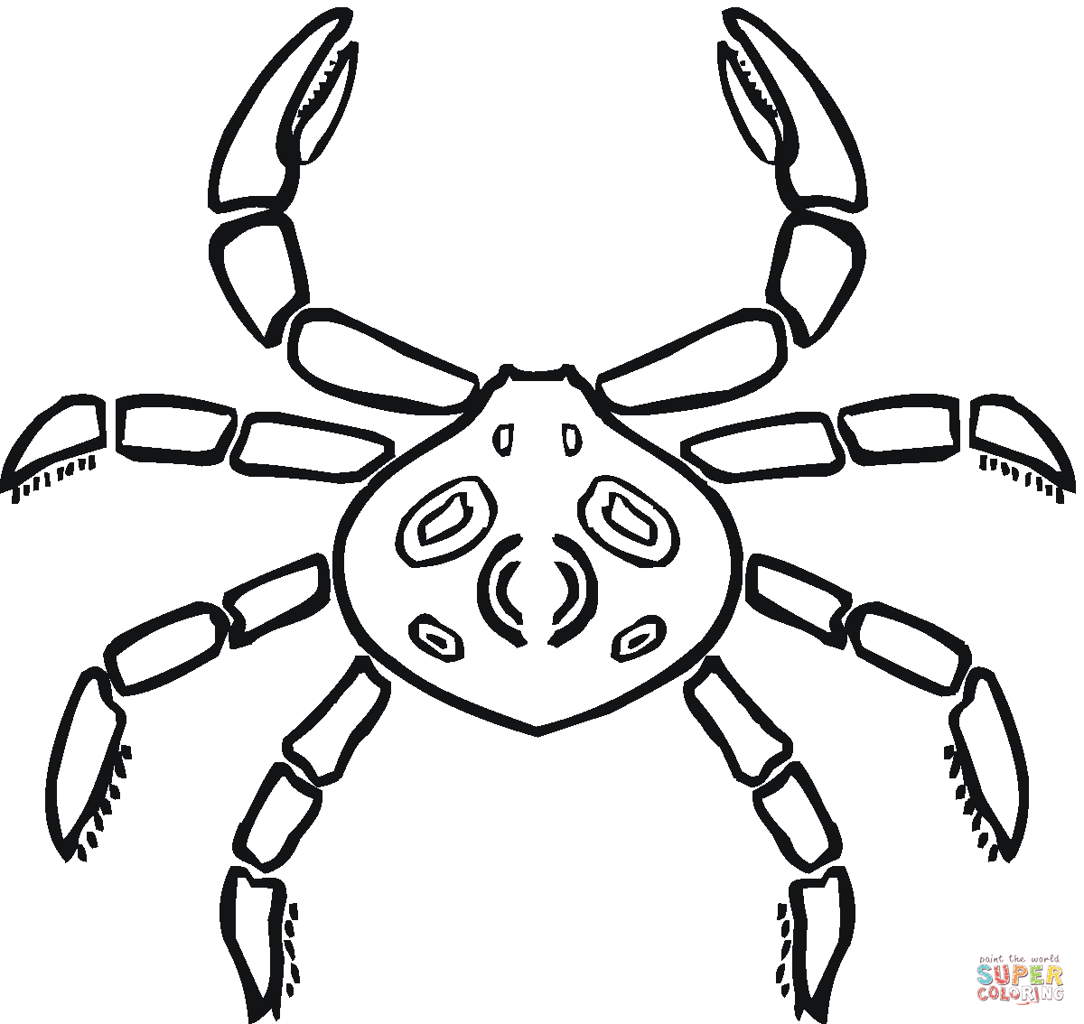 1200x1134 Crab That Looks Like A Spider Coloring Page Free Printable
