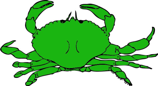 600x328 Crab With Clamps Vector Clip Art Clipart