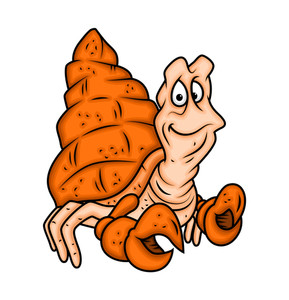 289x300 Cartoon Crab Illustration Royalty Free Stock Image