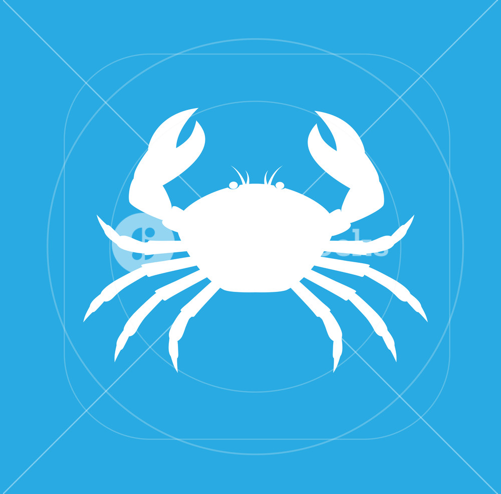 1000x987 Crab Silhouette Vector Illustration Royalty Free Stock Image