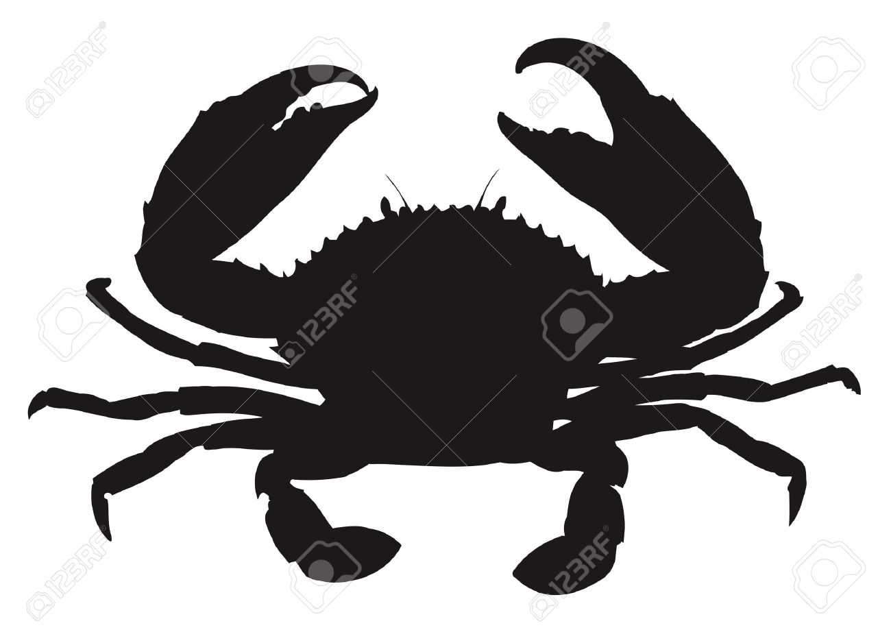 1300x922 Crab Clipart Silhouette
