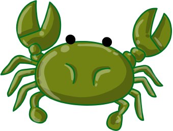 340x259 Crab Clipart Silly