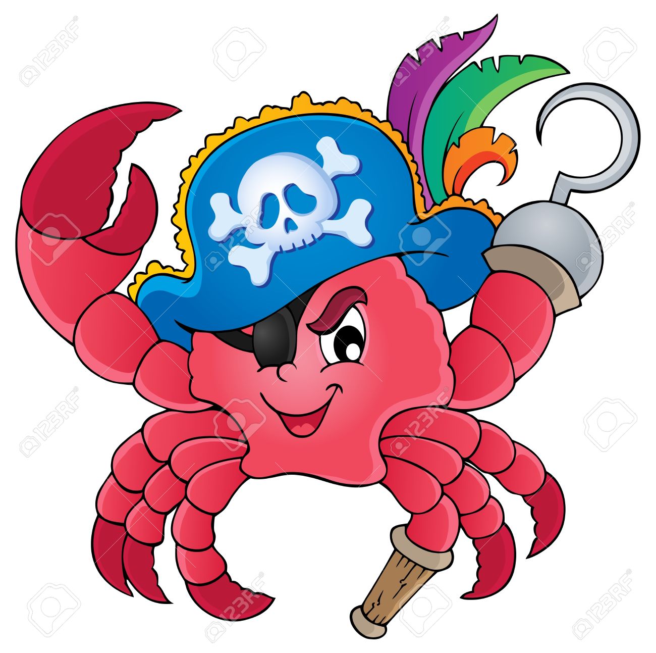 1300x1293 Pirate Clipart Crab
