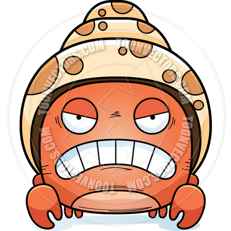 460x460 Cartoon Little Hermit Crab Angry By Cory Thoman Toon Vectors Eps