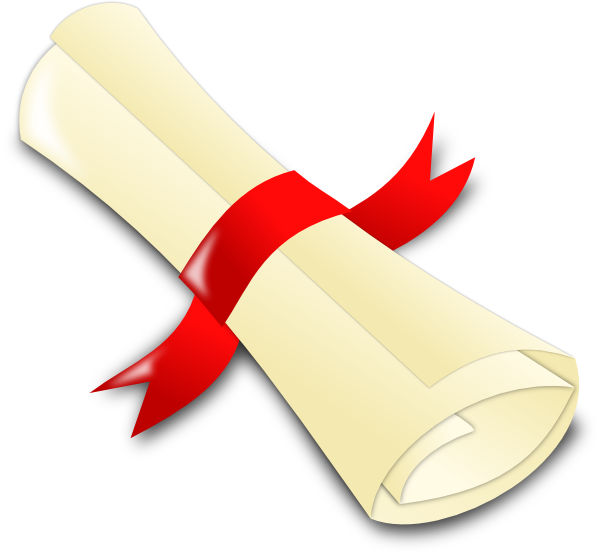 600x552 Rolled Diploma Clip Art