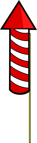 156x588 Rocket Crackers Clipart