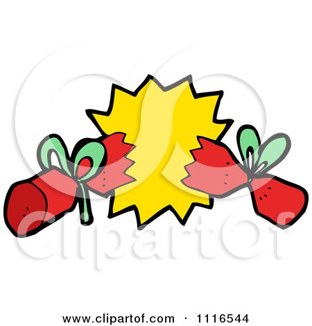 450x470 Clipart Red Christmas Cracker 1