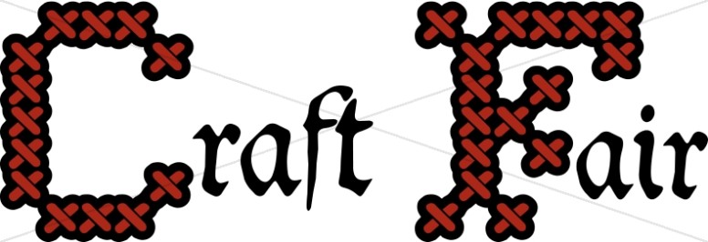 776x266 Church Craft Fair Church Word Art