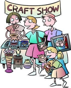 283x350 Craft Show Clipart