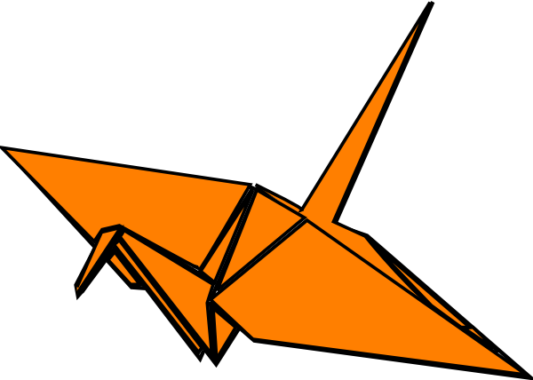 600x428 Paper Crane Clip Art