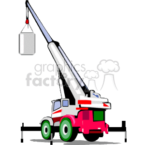 300x300 Royalty Free Crane Truck Lifting A Concrete Pipe 173111 Vector