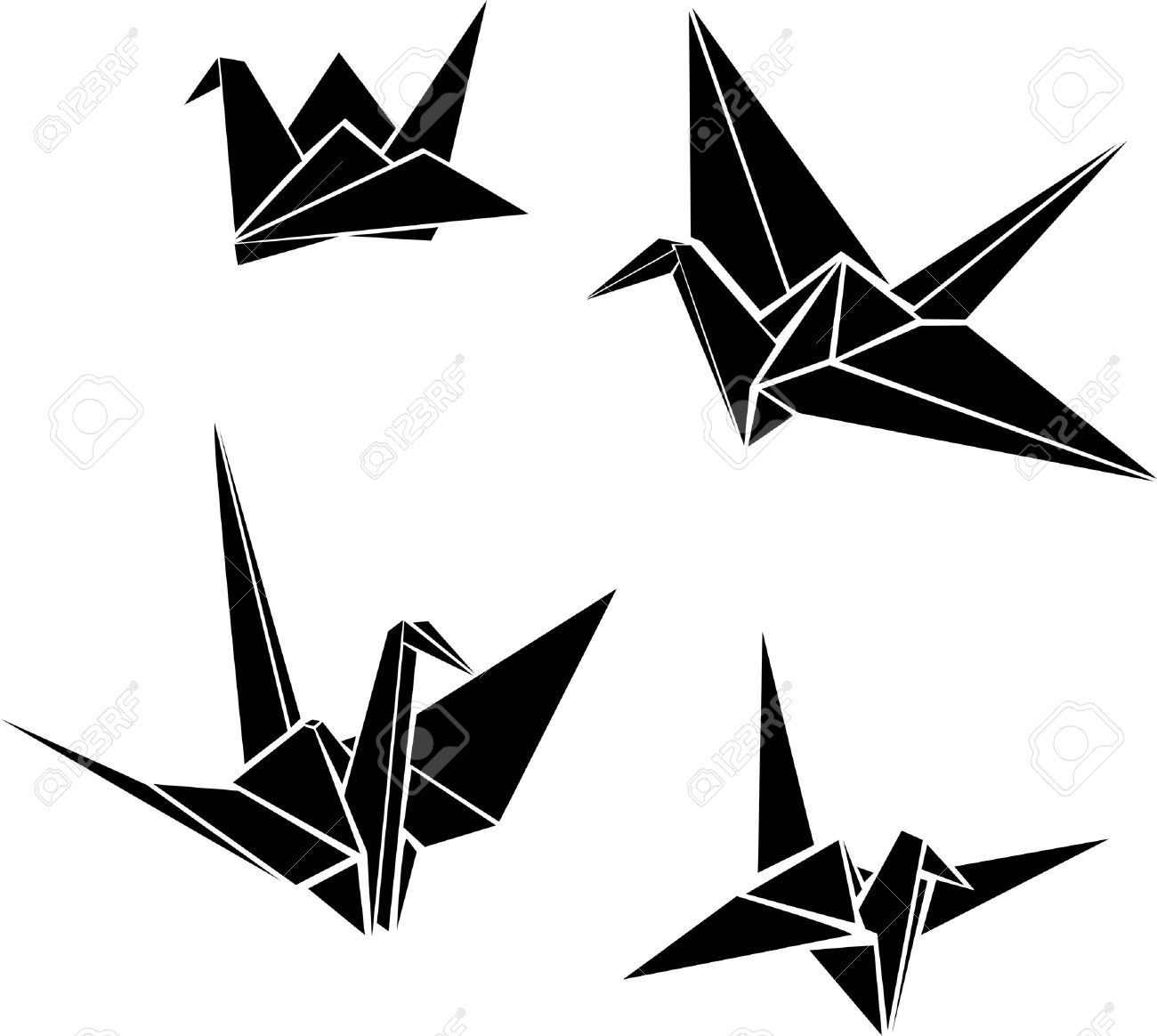 1300x1164 Origami Crane Clipart