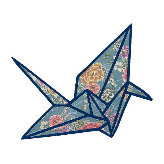 570x570 Origami Clipart Japanese Crane