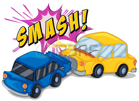 450x329 Illustration Of A Car Accident Royalty Free Cliparts, Vectors,