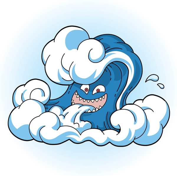 600x595 Ocean Wave Svg Free Vector Download (88,524 Free Vector)