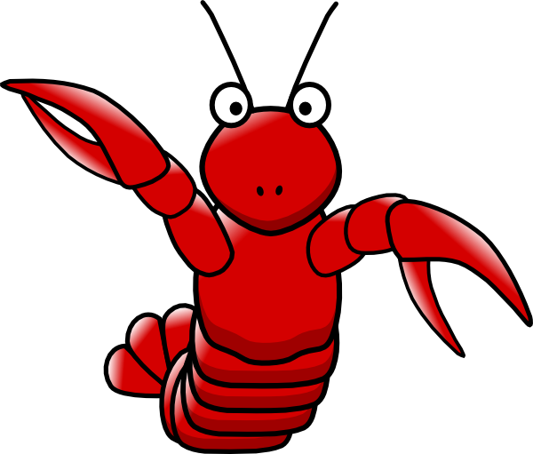 600x511 Cartoon Lobster Clip Art