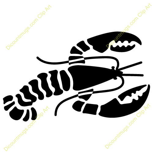 500x500 Lobster Clipart Silhouette