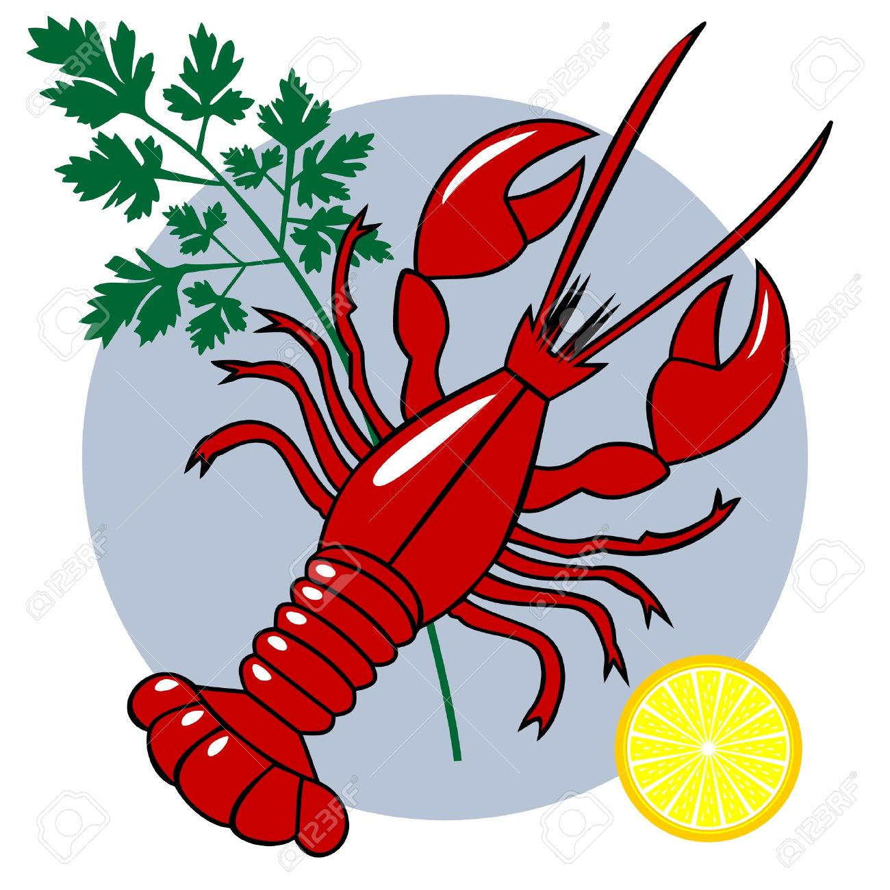 1300x1300 Crayfish Clipart Shellfish