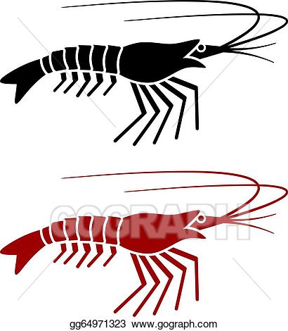 410x470 Prawns Clip Art