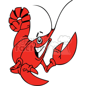 300x300 Royalty Free Happy Lobster 377426 Vector Clip Art Image