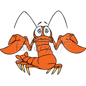 300x300 Royalty Free Lobster Gesturing I Don'T Know 377290 Vector Clip Art