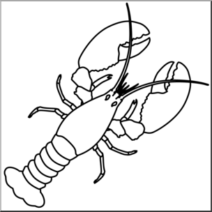 304x304 Clip Art Lobster Bampw I Abcteach