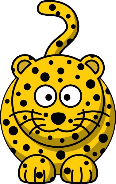 378x598 Leopard Clipart