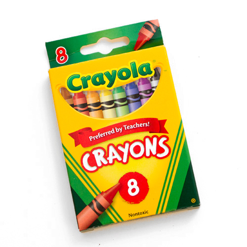 500x500 Crayola Crayon 8 Color Box