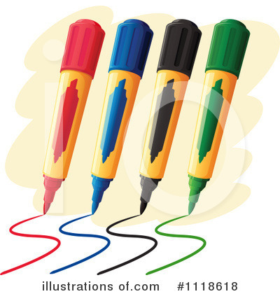 400x420 Markers Clipart