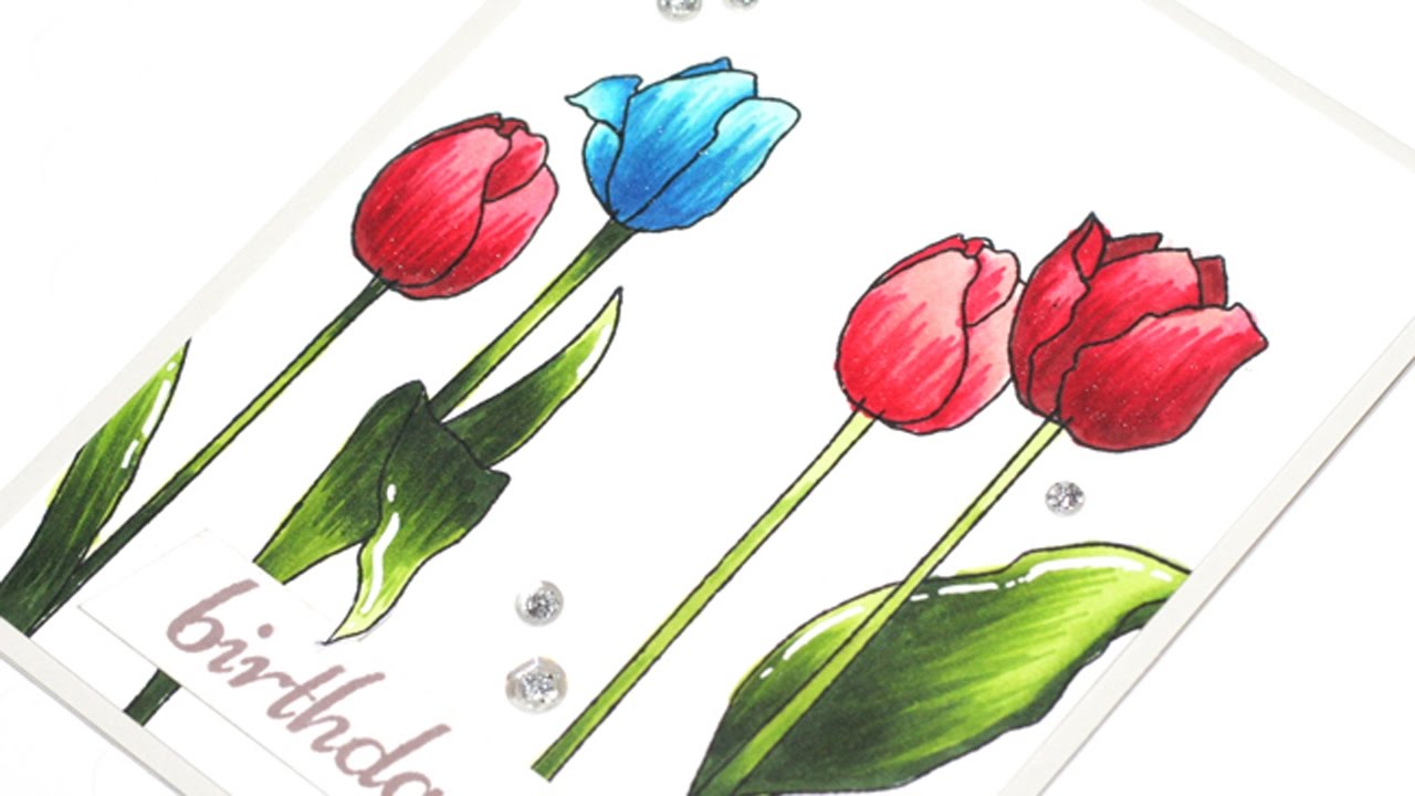 1280x720 Altenew Artist Markers Colouring Flowers