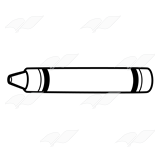 160x160 Abeka Clip Art Orange Crayon