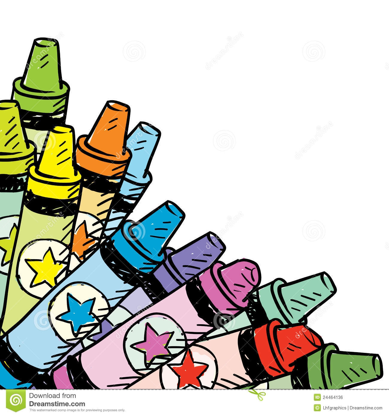 1300x1390 Crayons Border Clipart