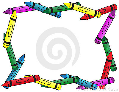 400x309 Frame Clipart Crayon