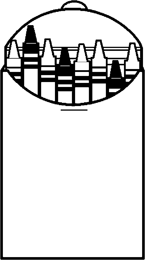 504x900 Crayon Clipart School Supply