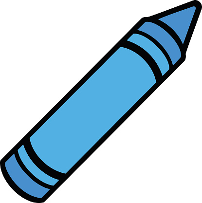 415x417 Light Blue Clipart Crayon