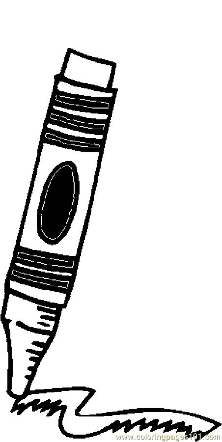 452x900 Crayon 3 Coloring Page