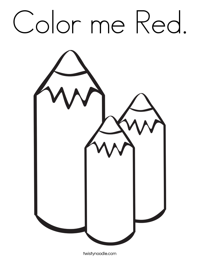 685x886 Color Me Red Coloring Page