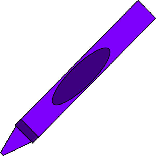 600x600 Purple Crayon Clipart