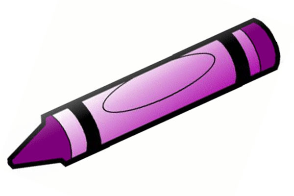 600x400 Violet Clipart Crayon