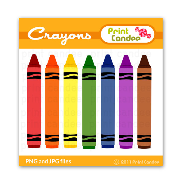 600x600 Crayon Clipart Seven