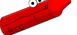 272x125 Free Red Crayon Clipart Image