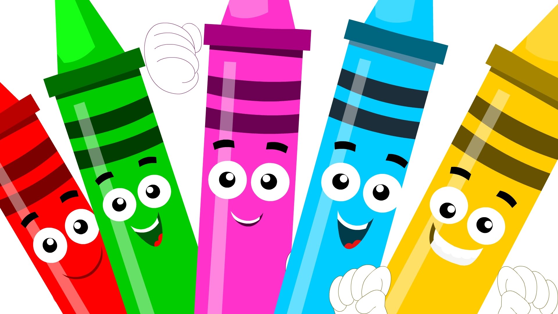 Learning colors cartoon. Five little Crayons. Crayon for Kids. Color Crayon. Карандаш Kids TV.