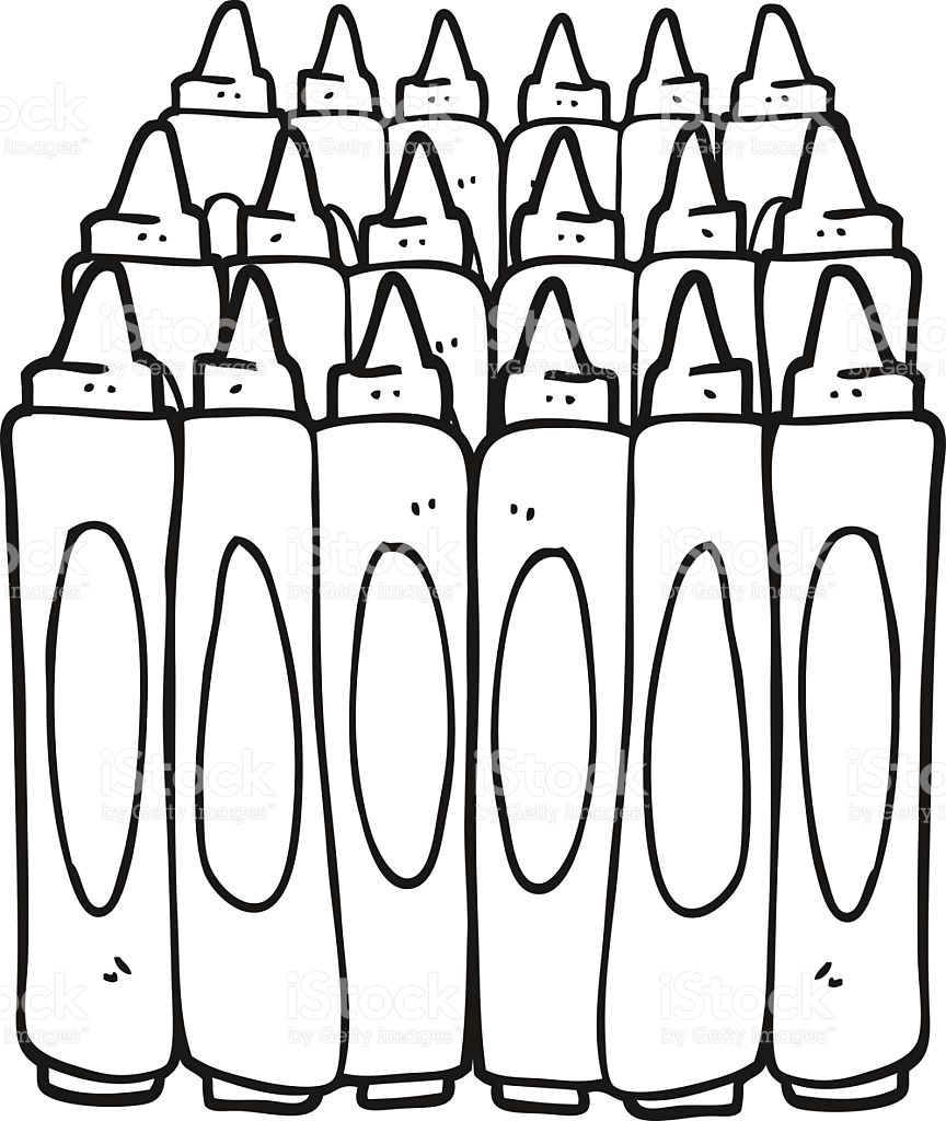 864x1024 15 Black And White Pictures Of Crayons Images Black And White