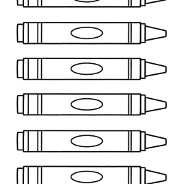 268x268 Three Crayons To Color Coloring Page Print Color Fun! Coloring